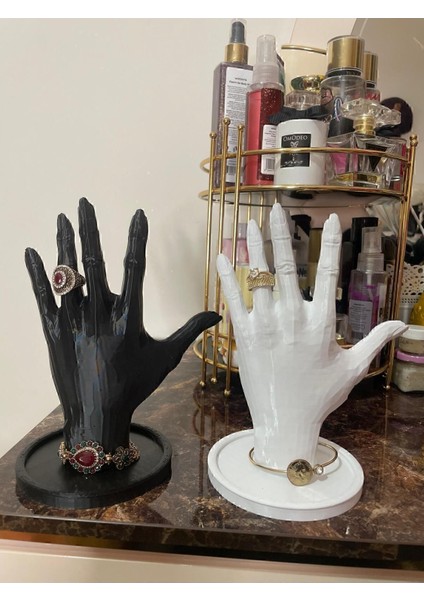 Şık 4'lü Takı ve Makyaj Organizer Seti, Siyah, 21CM, Dekoratif ve Kullanışlı fırsatları