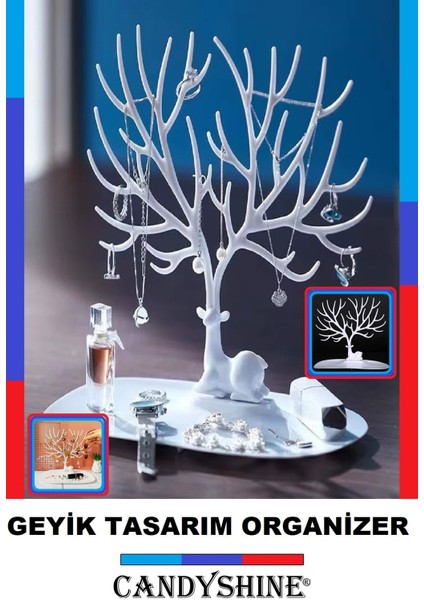 Geyik Temalı Takı Düzeni, Şık ve Pratik Takı Saklama Çözümü