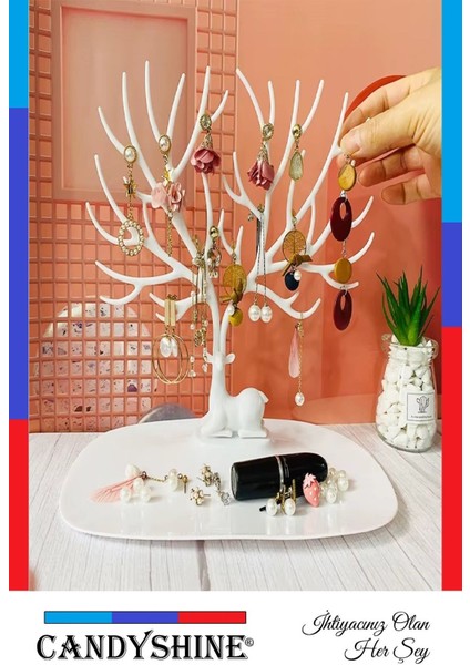 Geyik Temalı Takı Düzeni, Şık ve Pratik Takı Saklama Çözümü modelleri