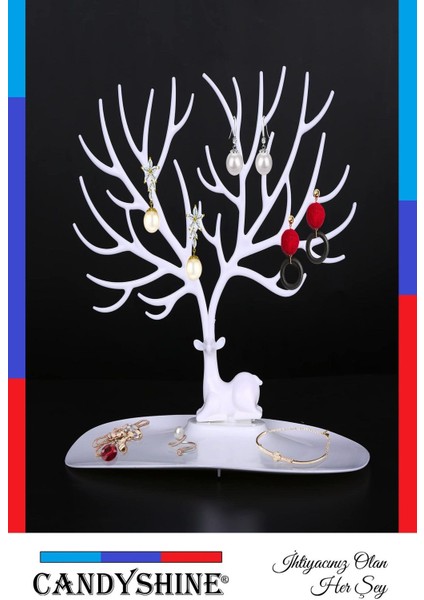 Geyik Temalı Takı Düzeni, Şık ve Pratik Takı Saklama Çözümü fırsatları