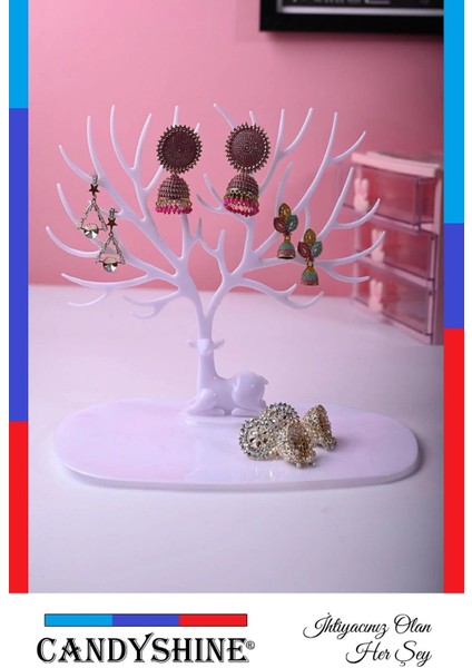 Geyik Temalı Takı Düzeni, Şık ve Pratik Takı Saklama Çözümü indirimleri