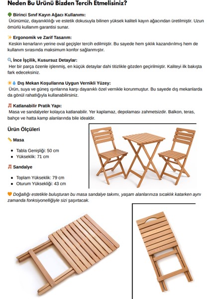 Balkon Bahçe Mutfak 3'lü Bistro Set Katlanır Masa Sandalye 2 Sandalye 1 Masa modelleri