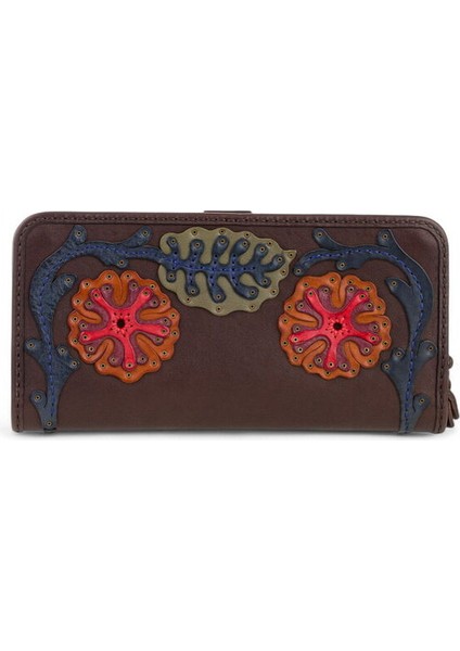 Liva Kahve-Çok Renkli Kadın Cüzdan 42 Liva modelleri