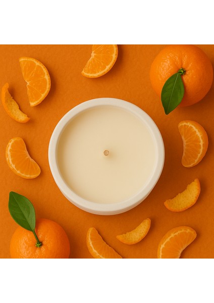 Bodrum Mandalinası Kokulu Beton Mum – %100 Soya Wax, El Yapımı, Doğal Vegan Mum fiyatları