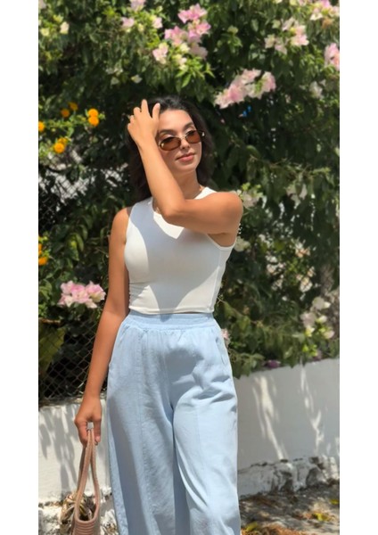 Sarı Gabardin Balon Pantolon
