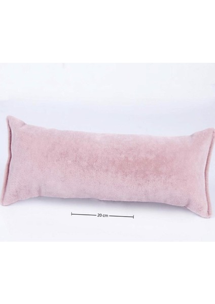 Yumuşak Süet Pembe Bileklik ve Saat Yastığı, Şıklık ve Konfor Sunar.