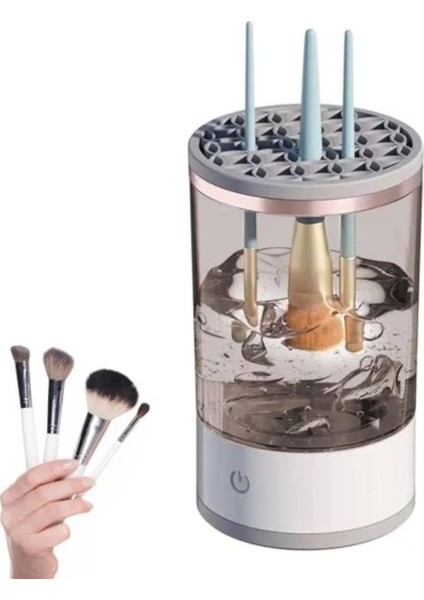 Otomatik Makyaj Fırçası Temizleme Cihazı, Pratik ve Hijyenik Kullanım Sağlar modelleri