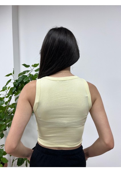 Pamuklu Ribana Crop Atlet modelleri