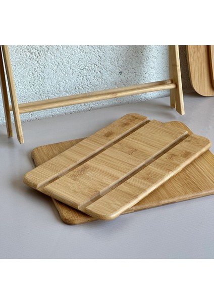 Bambu Katlanır Sunumluk, Şık ve Pratik, Kahverengi fırsatları