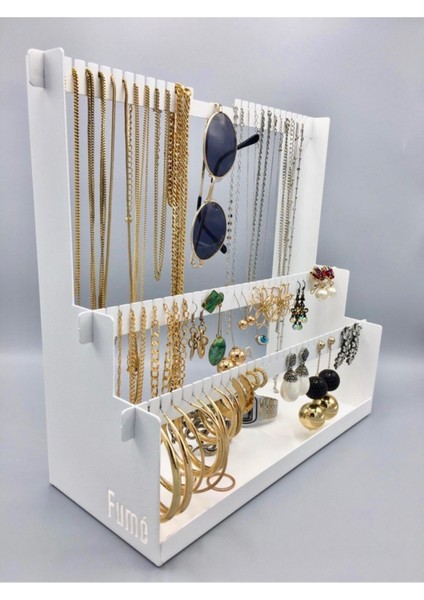 Beyaz Renkli Takı Düzenleyici, Şık ve Pratik Takı Saklama Çözümü modelleri