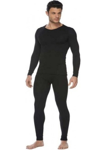 Erkek Siyah Termal Alt-Üst Takım