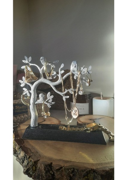 Gümüş Ağaç Takı ve Mücevher Askısı, Şık ve Pratik Saklama Çözümü fiyatları