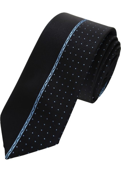 Turkuaz Puantiyeli Özel Tasarım Pano Kesim Ince Moda Slim Kravat fiyatları