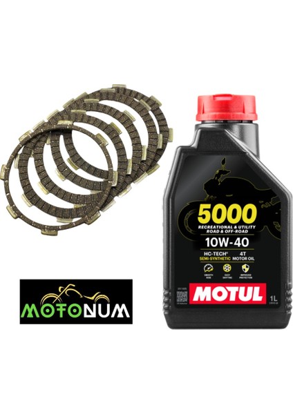 Yamaha Ybr 125 Balata Yağlı Bakım Seti Motul 5000 10W40 M0304