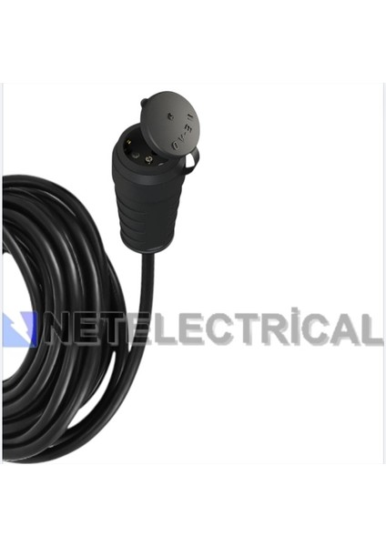 Tekne - Karavan Enerji Besleme Kablosu 6 Metre 3x2.5 Ttr Kalın Kablo | IP44 Kauçuk Uzatma Priz + 3X16A Düz Fişli | modelleri