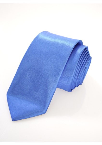 Mavi Sade Dupon Saten Dokuma Ince Moda Slim Kravat fiyatları