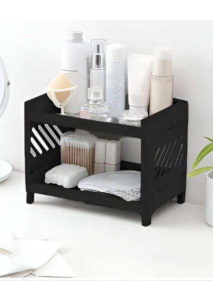 Iki Katlı Siyah Raf, Düzenleyici ve Şık Depolama Çözümü fırsatları