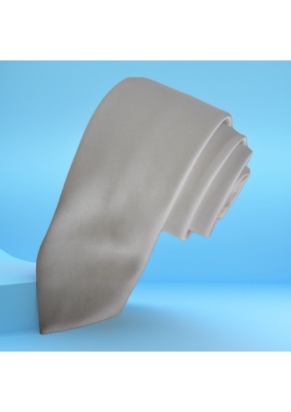 Beyaz Sade Saten Dokuma Ince Moda Slim Kravat fiyatları