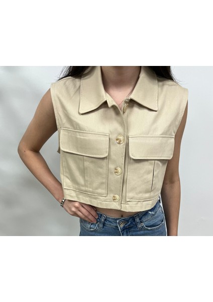 Cepli Crop Yelek modelleri