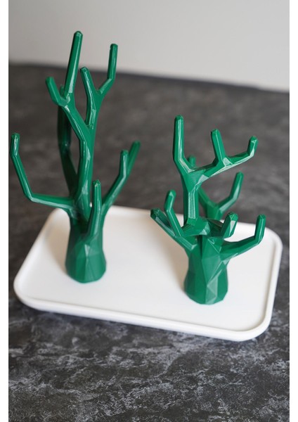 Çok Renkli Dekoratif Ağaç Takı Düzenleyici, Yüzük, Küpe, Kolye Askılığı modelleri