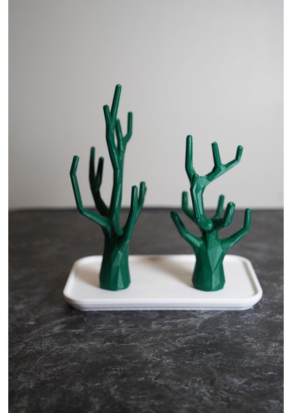 Çok Renkli Dekoratif Ağaç Takı Düzenleyici, Yüzük, Küpe, Kolye Askılığı fırsatları