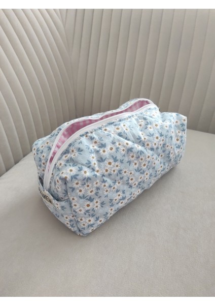 El Yapımı Mavi Seyahat ve Saç Şekillendirme Organizeri, Xl Boy Çanta modelleri