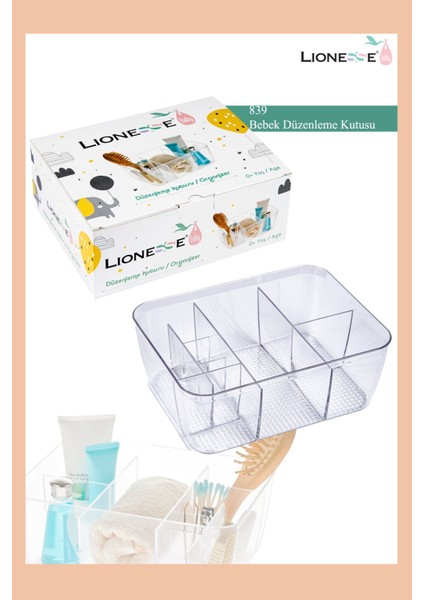 Bebek Eşyaları Düzenleyici Kutusu, Pratik ve Şık Organizatör, Beyaz