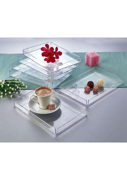 6'lı Turuncu Makyaj Organizer Sunum Tepsisi, Şık ve Kullanışlı Dekoratif Set modelleri