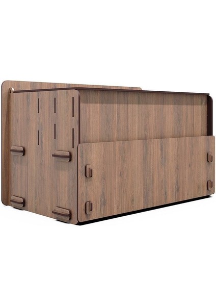 Kahverengi 10 Gözlü Ahşap Takı ve Makyaj Masası Organizeri Düzenleyici fırsatları