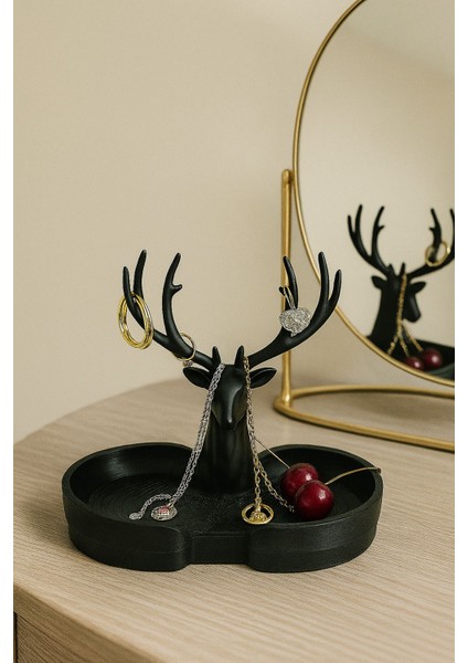 Siyah Geyik Figürlü Takı Düzenleyici, Masaüstü Organizer fiyatları