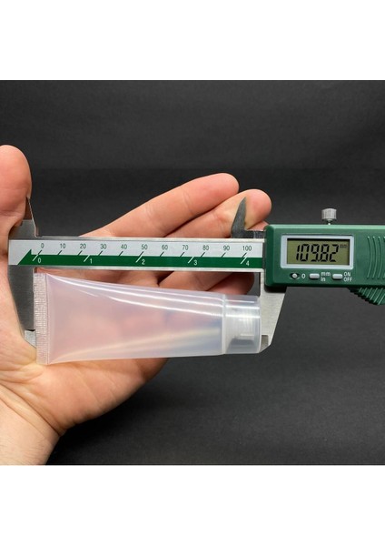 Şeffaf Boş Krem ve Lipgloss Tüpü 50ML, Vidalı Kapak, 3'lü Paket modelleri