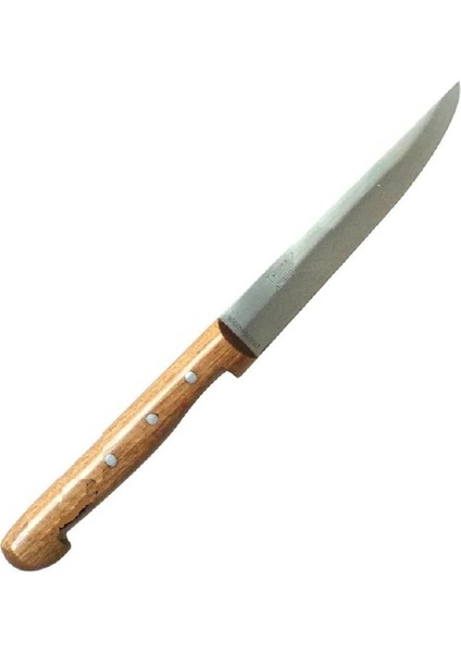 Büro Ev Ofis Mutfağı Için 11CM Bursa Işi Ahşap Saplı Paslanmaz Sebze Bıçağı