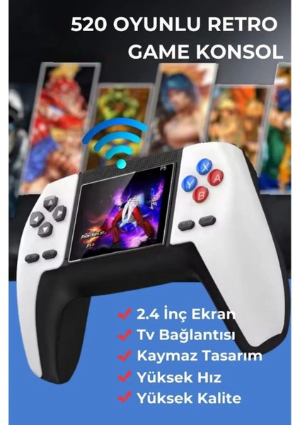 Fırsat7 Q5 Oyun Kutusu Retro El Tipi Oyun Konsolu 500 Oyunlu Tvye Aktarma Özellikli G4 Dahili Ateri indirimleri