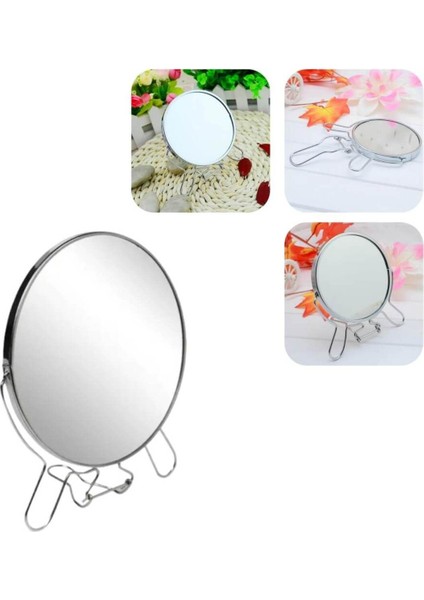 Büyüteçli Makyaj Aynası, Şık ve Kullanışlı, 5 Inç, Beyaz Renkli Güzellik Aksesuarı