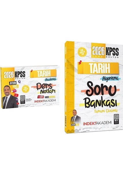 2026 Kpss Tarih Akademisi Video Ders Notları + Soru Bankası 2 Li