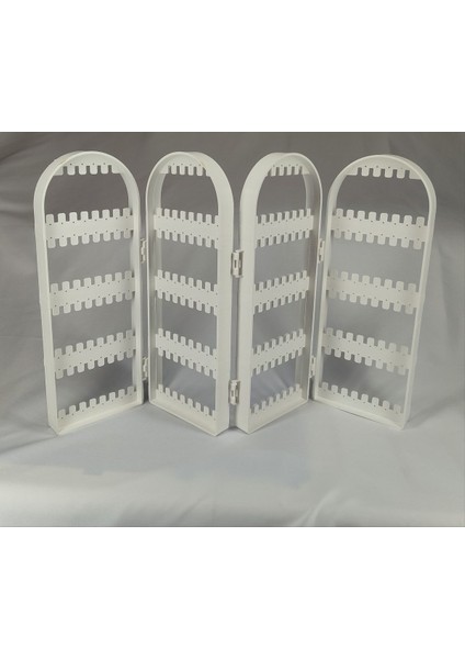 Beyaz Katlanabilir Takı Organizeri, Pratik ve Şık Saklama Çözümü