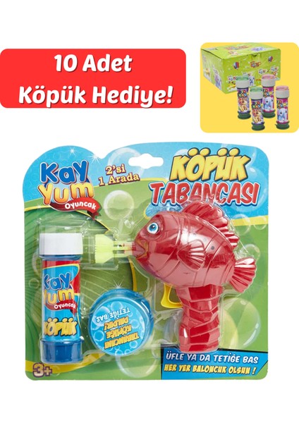 Balık Figürlü Köpük Tabancası – Pilsiz Baloncuk Oyuncağı | 3 Yaş ve Üzeri Çocuklar Için