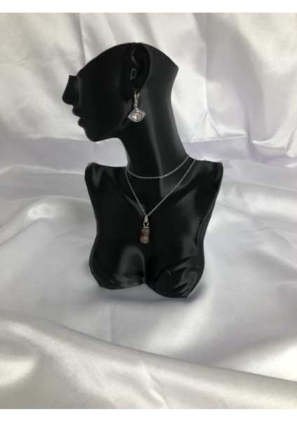 Şık Siyah Dekoratif Takı Mankeni 20 Cm, Ev ve Ofis Için Modern Tasarım