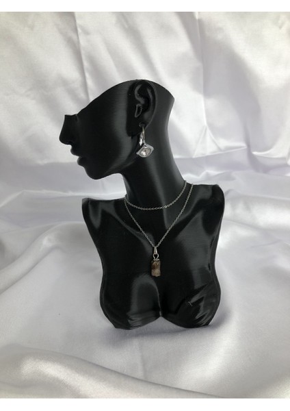 Şık Siyah Dekoratif Takı Mankeni 20 Cm, Ev ve Ofis Için Modern Tasarım modelleri