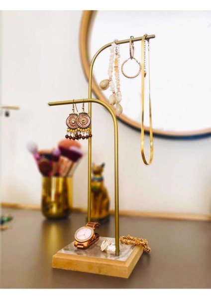 Şık Takı Düzenleyici Standı, Küpe, Bileklik ve Kolye Düzenleyici.