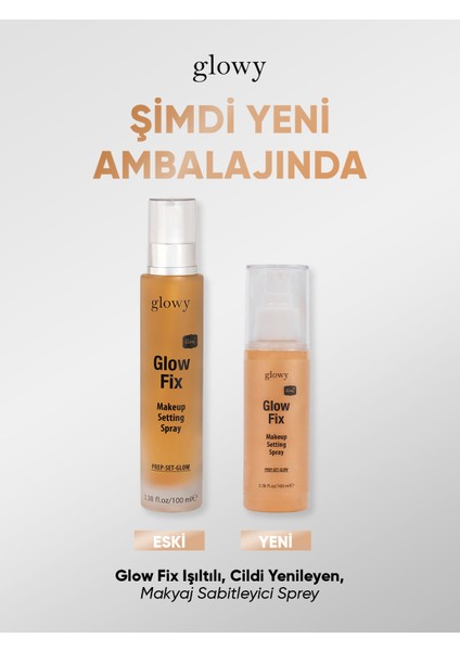 Glow Fix Işıltılı, Cildi Yenileyen, Makyaj Sabitleyici Sprey 100ml modelleri