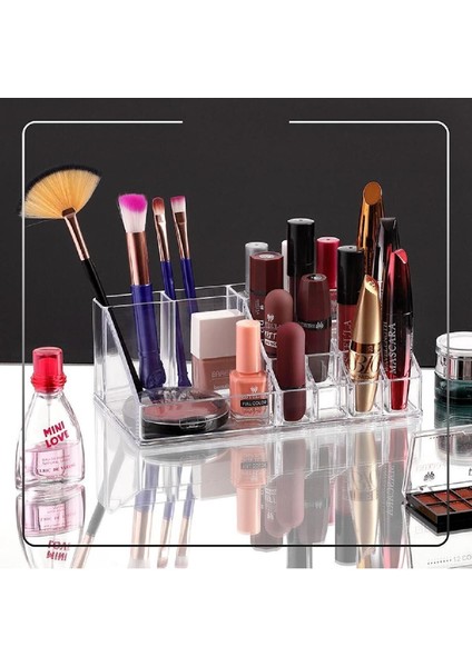 Turuncu Renkli Makyaj ve Kozmetik Düzenleyici, Şık ve Kullanışlı Organizer KRC-001