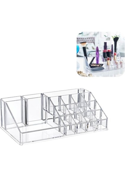 Beyaz Piramit Kozmetik Düzenleyici Ruj, Oje, Fırça, Makyaj Organizer modelleri