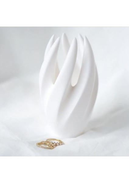 Şık ve Kullanışlı Yüzük Düzenleyici, Beyaz Renkli, Pratik Saklama Çözümü fiyatları