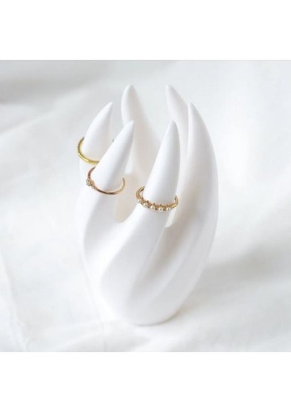 Şık ve Kullanışlı Yüzük Düzenleyici, Beyaz Renkli, Pratik Saklama Çözümü modelleri