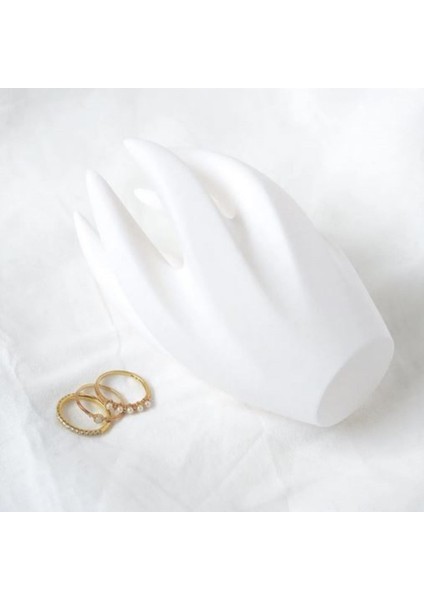 Şık ve Kullanışlı Yüzük Düzenleyici, Beyaz Renkli, Pratik Saklama Çözümü indirimleri