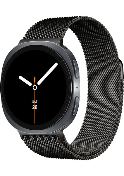 Samsung Galaxy Watch 8 Uyumlu 46 44 40MM Milanese Metal Hasır Mıknatıslı Kordon Paslanmaz Çelik fiyatları