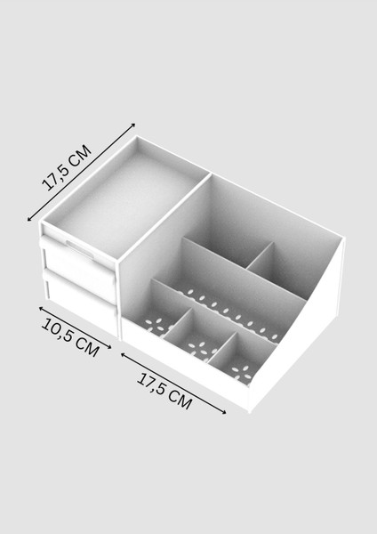 Beyaz Çok Amaçlı Düzenleyici, Banyo ve Takı Organizer, Şık ve Pratik Kullanım indirimleri