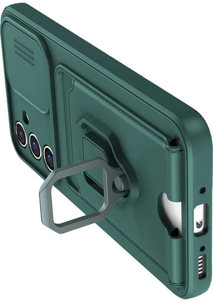 Samsung Galaxy S24 Fe Uyumlu Kartlıklı Taşıma Ipli Yüzüklü 3D Kamera Korumalı Kılıf modelleri