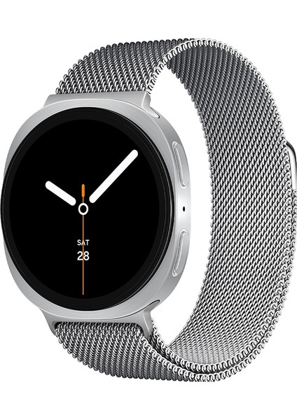 Samsung Galaxy Watch 8 Uyumlu 46 44 40MM Milanese Metal Hasır Mıknatıslı Kordon Paslanmaz Çelik fiyatları